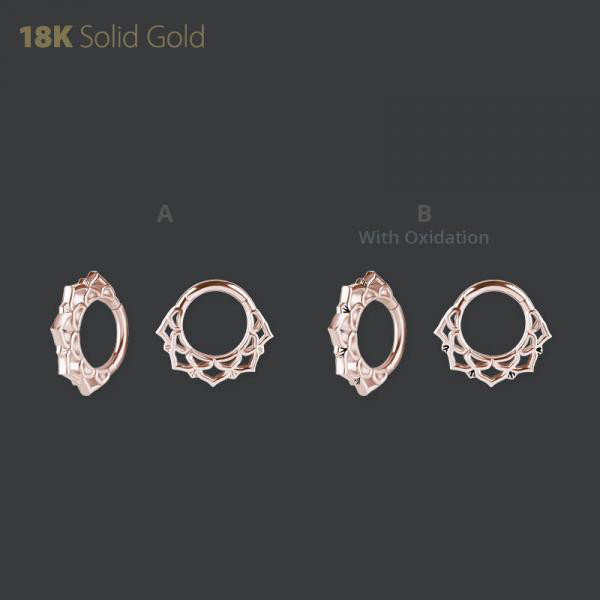 18K ROSE GOLD HINGED SEGMENT RING