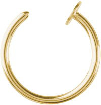 24K GOLD PVD SS316L OPEN NOSERING