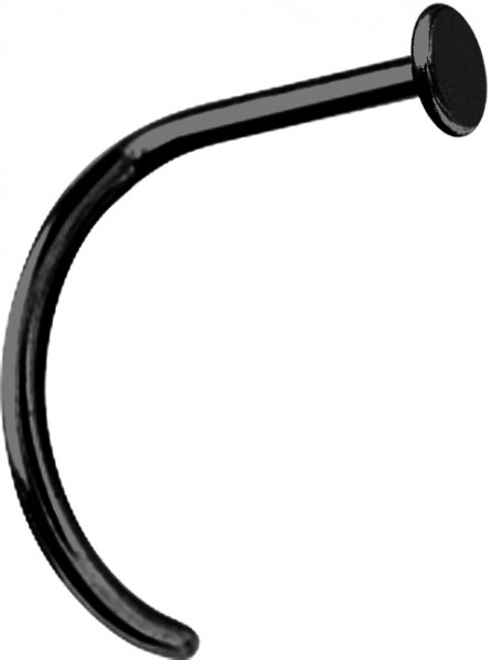 BLACK PVD SS316L CURVED NOSESTUDS (DISC)