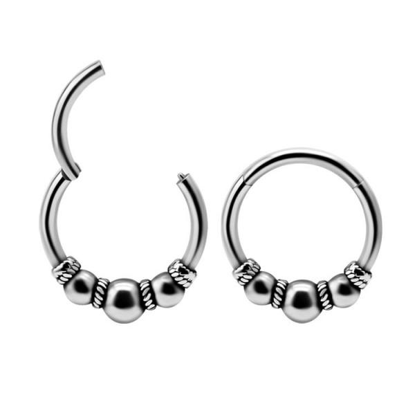 SS316L ETHNIC HINGED CLICKERS