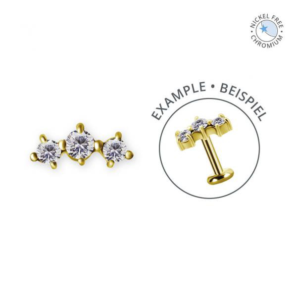 18K GOLD PVD CoCr NF INTERNAL MICRO ATTACHMENT SET W. PREMIUM ZIRCONIA