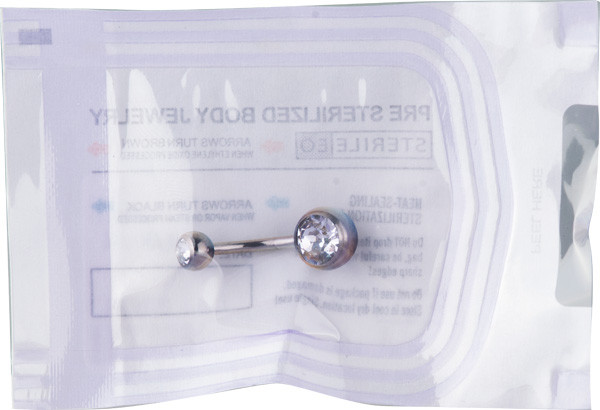 STERILIZED DOUBLE JEWELLED TITANIUM BANANAS (10PC/PACK)