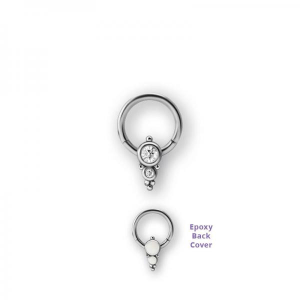 SS316L CLUSTER STYLE CLICKER W. EPOXY BACK COVER