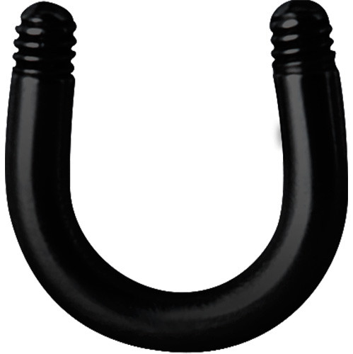 BLACK PVD SS316L MICRO U SHAPE BARBELL PINS