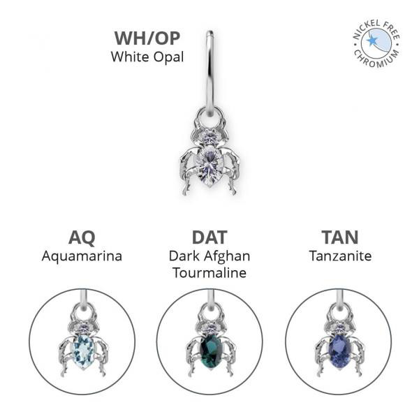 CoCr NF BEETLE CHARMS SET W. PREMIUM NANO GEMS