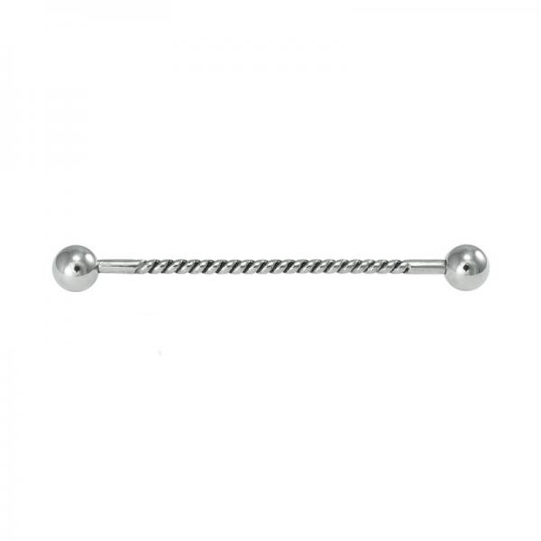 SS316L ROPE TEXTURE INDUSTRIAL BARBELLS