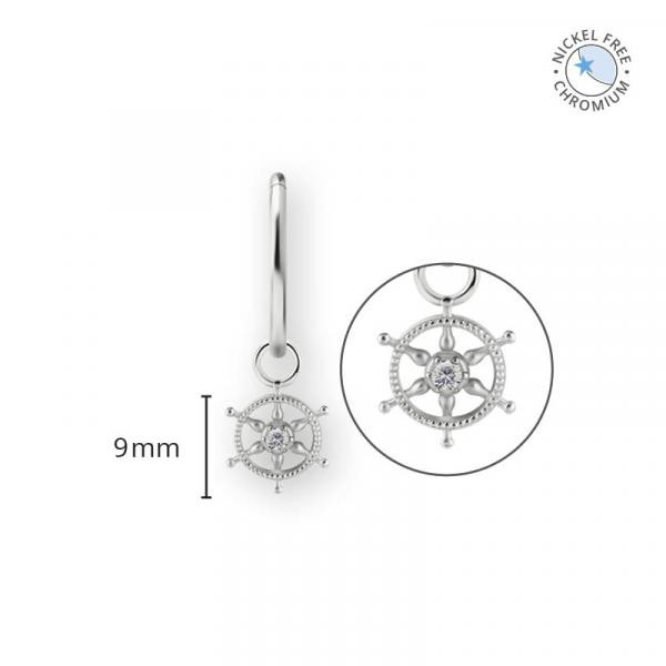 CoCr NF BOAT STERING WHEEL CHARM SET W. PREMIUM ZIRCONIA