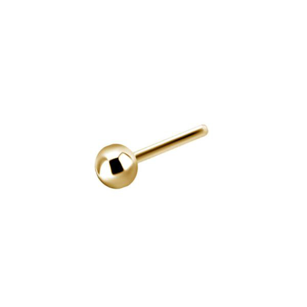 24K GOLD PVD TITANIUM THREADLESS 3MM BALL ATTACHMENT