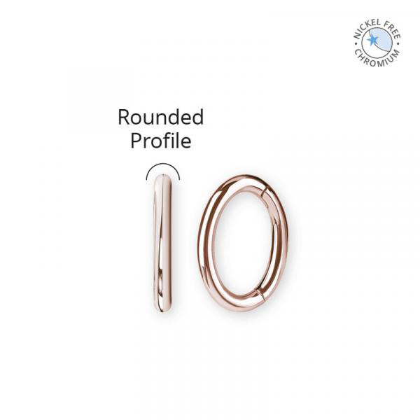 ROSE GOLD PVD CoCr NF OVAL BELLY CLICKER (ROUNDE PROFILE)