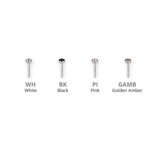 TITANIUM THREADLESS FLAT MICRO BALL SET W. PREMIUM ZIRCONIA