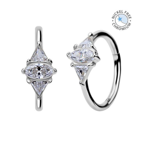 CoCr NF HINGED SEGMENT RING SET W. PREMIUM ZIRCONIA