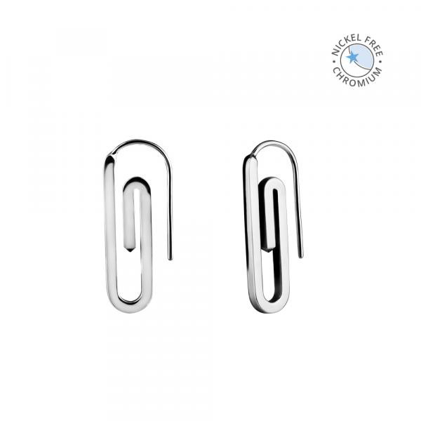 CoCr NF SAFTY PIN EARRINGS