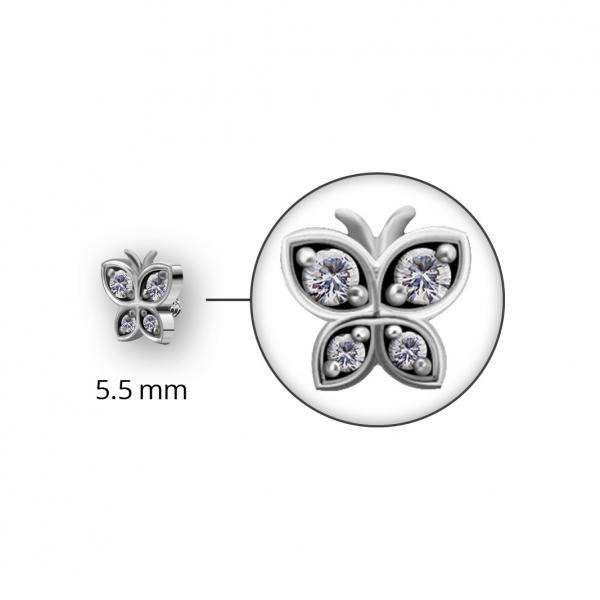 SS316L MICRO BUTTERFLY ATTACHMENT SET W. PREMIUM ZIRCONIA