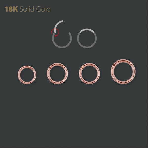 18K ROSE GOLD HINGED SEGMENT RING