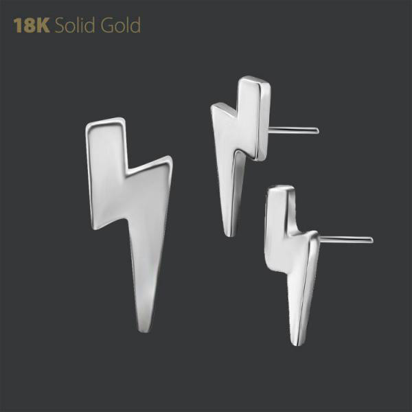 18K WHITE GOLD THREADLESS FLASH ATTACHMENT