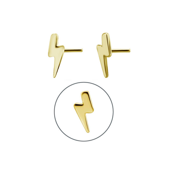 24K GOLD PVD TITANIUM THREADLESS ATTACHMENT (FLASH)