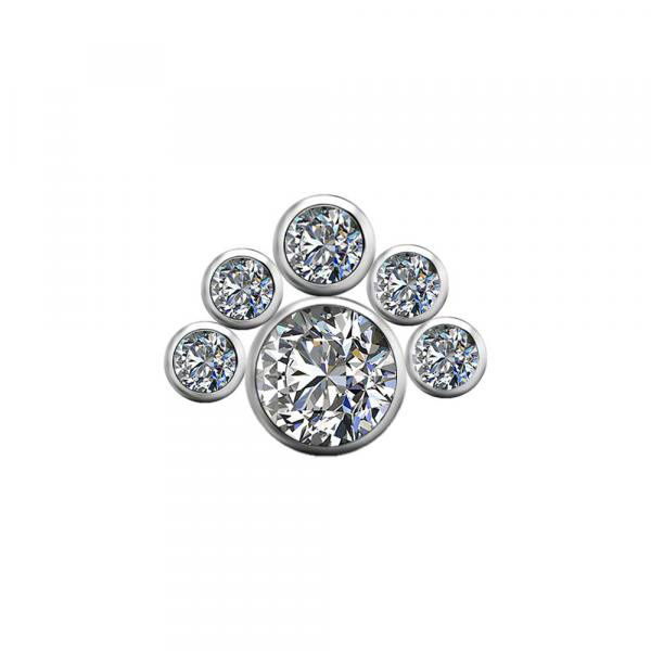 TITANIUM CLUSTER INTERNAL MICRO ATTACHMENT SET W. PREMIUM ZIRCONIA