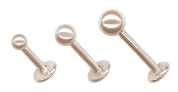 ROSE GOLD PVD SS316L MICRO LABRETS