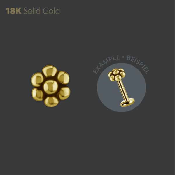 18K GOLD INTERNAL FLOWER MICRO ATTACHMENT