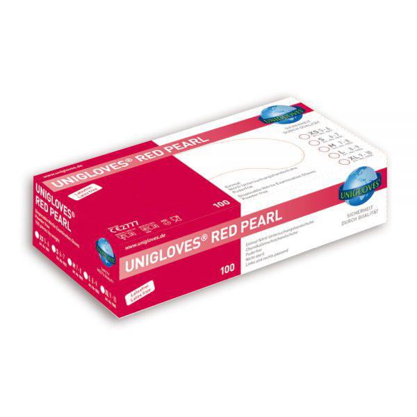 RED NITRILE DISPOSABLE GLOVE