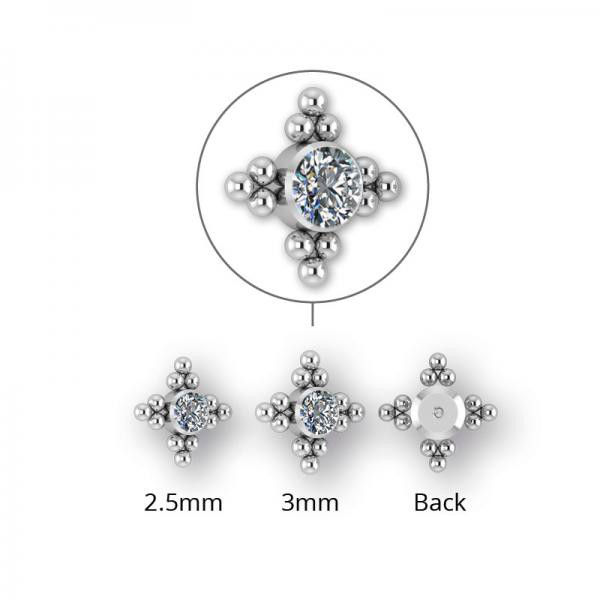 TITANIUM CLUSTER INTERNAL MICRO ATTACHMENT SET W. PREMIUM ZIRCONIA