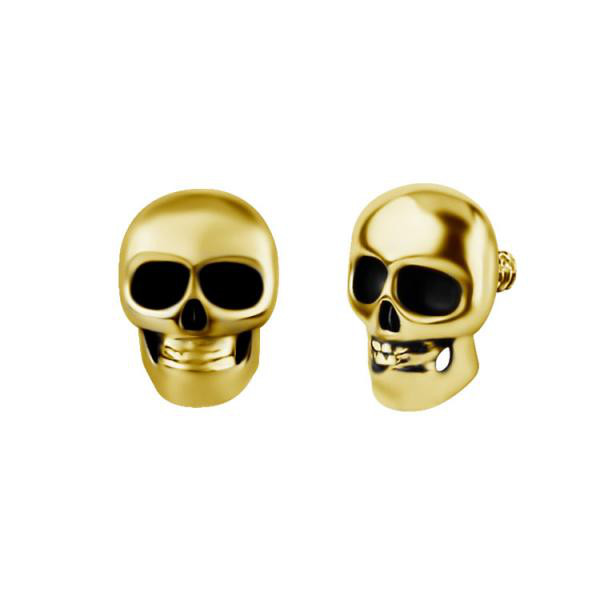 24K GOLD PVD MICRO ATTACHMENT (SKULL)
