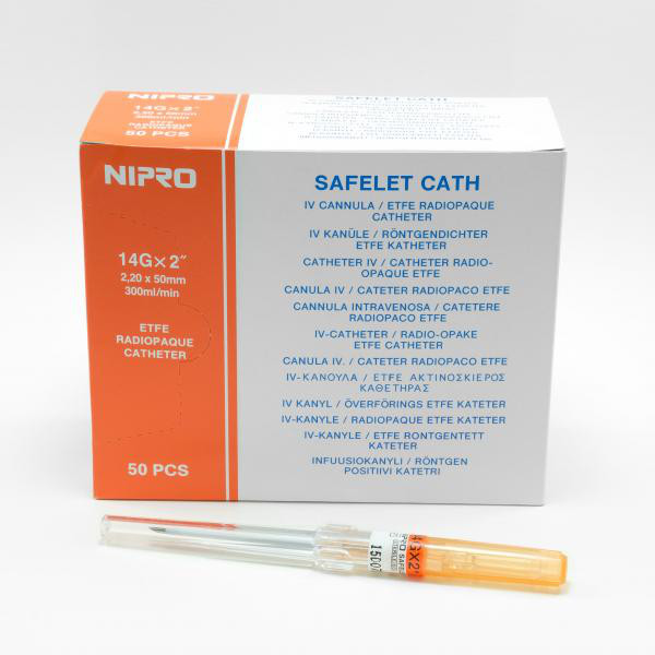 DISPOSABLE PIERCING NEEDLES – ORANGE – 14GA
