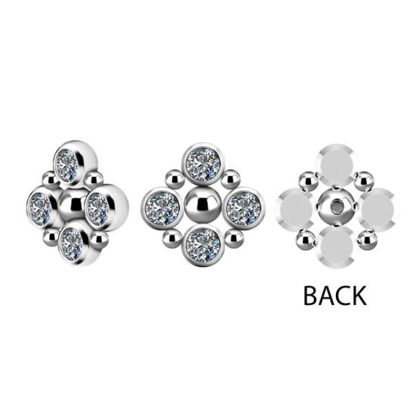 TITANIUM CLUSTER INTERNAL MICRO ATTACHMENT SET W. PREMIUM ZIRCONIA