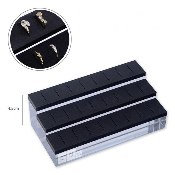ACRYLIC DISPLAY BLOCKS FOR HINGED SEGMENT RINGS (SET 3X8PCS)