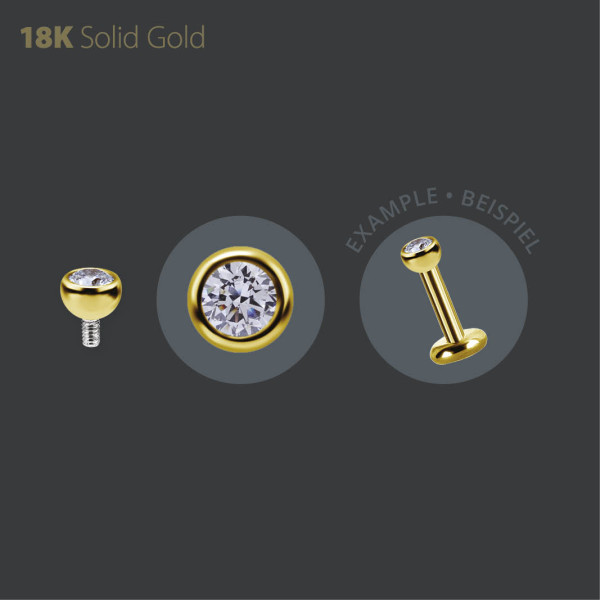 18K GOLD INTERNAL BALL 2.5MM FOR MICRO PINS