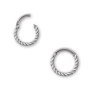 SS316L HINGED RING (TWISTED WIRE)