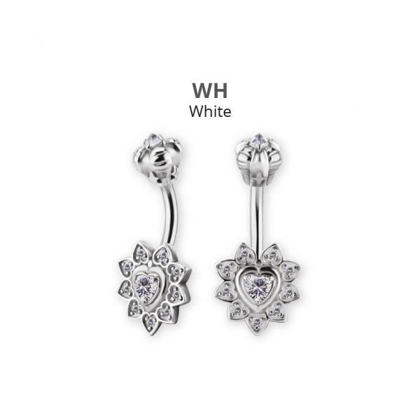 SS316L INTERNAL DOUBLE JEWELLED BANANAS SET W.PREMIUM ZIRCONIA