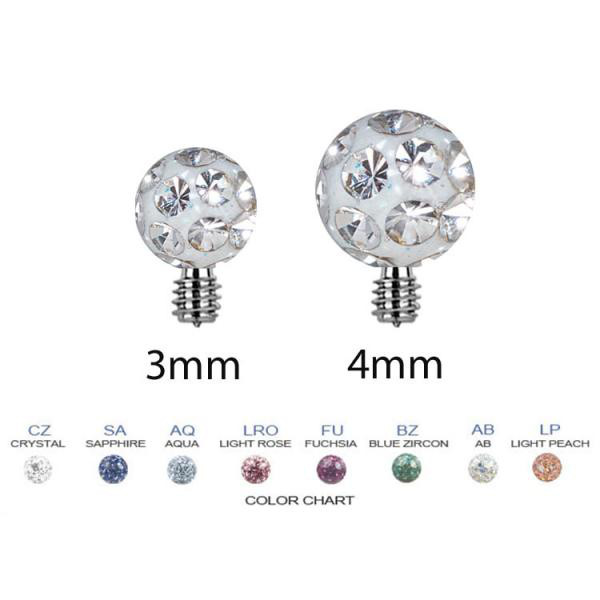 TITANIUM INTERNAL EPOXY CRYSTAL BALL