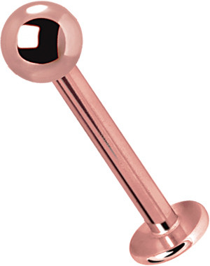 ROSE GOLD PVD TITANIUM LABRETS