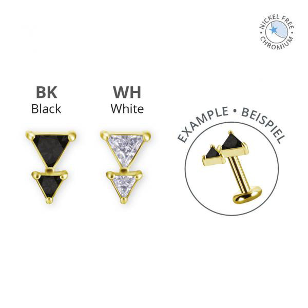 18K GOLD PVD CoCr NF INTERNAL MICRO ATTACHMENT SET W. PREMIUM ZIRCONIA