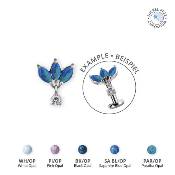 CoCr NF INTERNAL MICRO ATTACHMENTS SET W. LAB CREATED OPALS