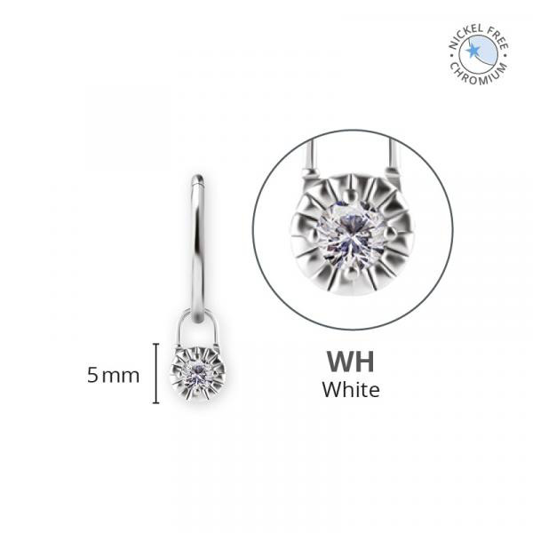CoCr NF CLICKER CHARMS SET W. ROUND PREMIUM ZIRCONIA