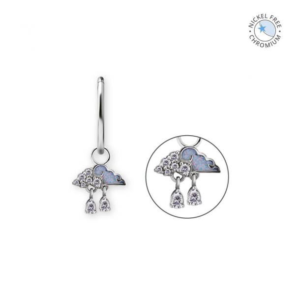 CoCr NF CHARMS SET W. PREMIUM ZIRCONIA AND LAB CREATED OPAL
