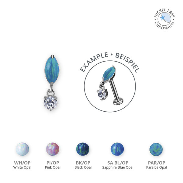 CoCr NF INTERNAL MICRO ATTACHMENT SET W. LAB CREATED OPAL