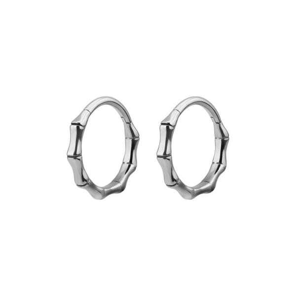 SS316L BAMBOO HOOP (PAIR)
