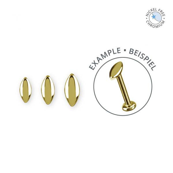 18K GOLD PVD CoCr NF INTERNAL MICRO MARQUISE ATTACHMENT