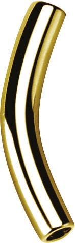 24K GOLD PVD TITANIUM INTERNAL BANANA PINS