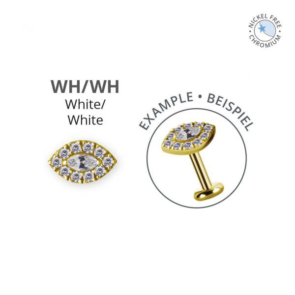 18K GOLD PVD CoCr NF INTERNAL MICRO ATTACHMENT SET W. PREMIUM ZIRCONIA