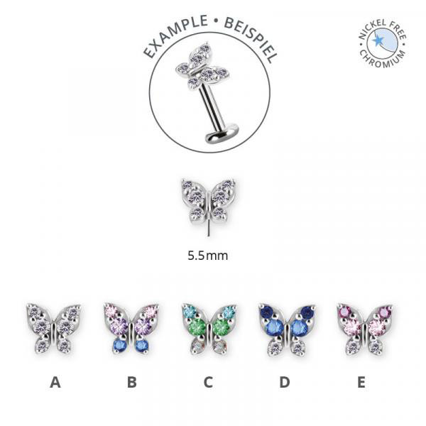 CoCr NF THREADLESS BUTTERFLY ATTACHMENT SET W. PREMIUM ZIRCONIA