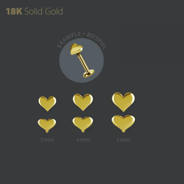 18K GOLD INTERNAL HEART SHAPE MICRO ATTACHMENT