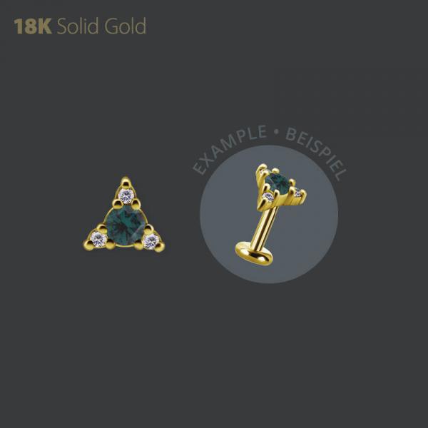 18K GOLD INTERNAL MICRO ATTACHMENT SET W. PREMIUM NANO GEMS