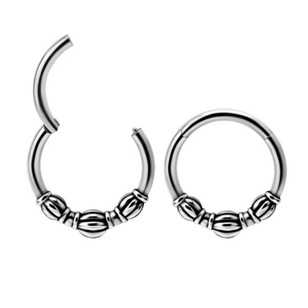 SS316L ETHNIC HINGED CLICKERS