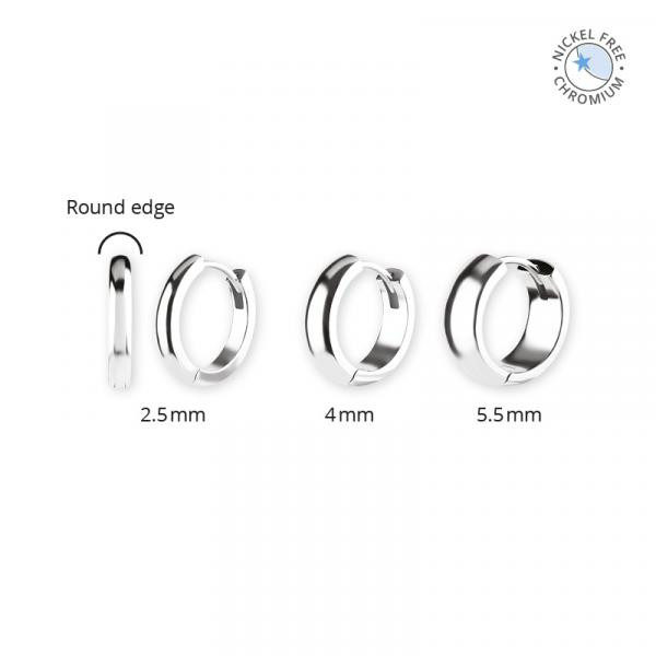 CoCr NF HOOP EARRINGS (ROUND PROFILE)