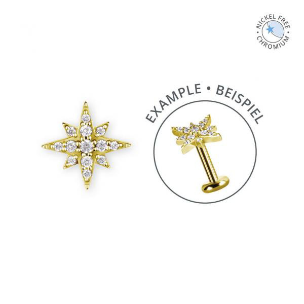 18K GOLD PVD CoCr NF INTERNAL MICRO ATTACHMENT SET W. PREMIUM ZIRCONIA