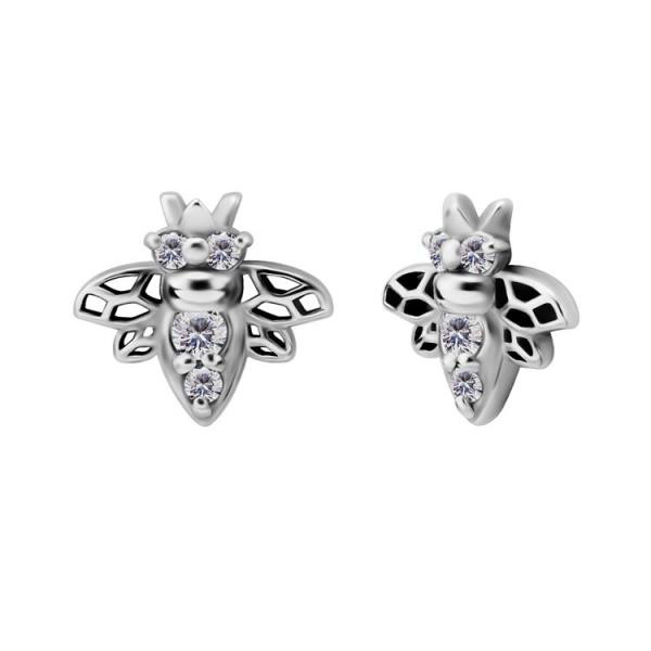 SS316L MICRO BEE ATTACHMENT SET W. CUBIC ZIRCONIA